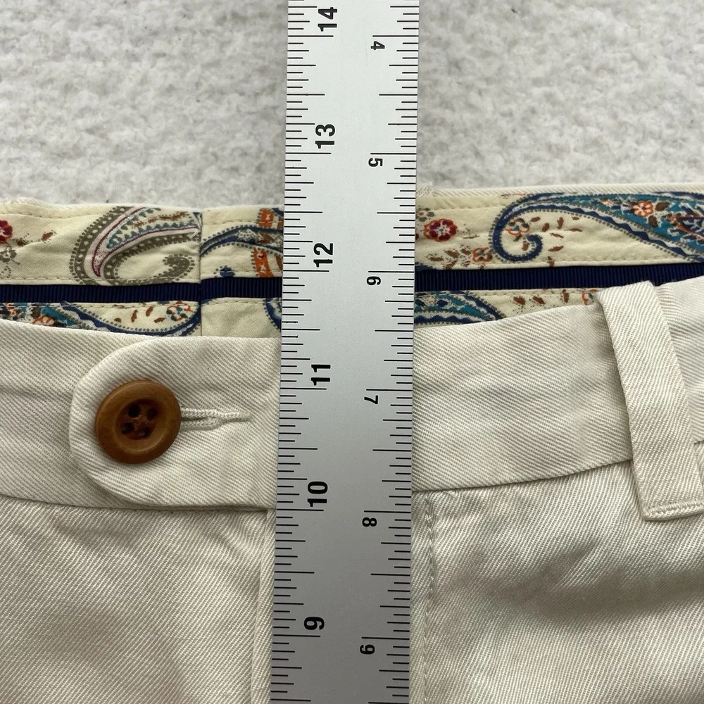 Tommy Bahama Pants Mens 38x32 Ivory White Linen Blend Relaxed Golf Resort Beach